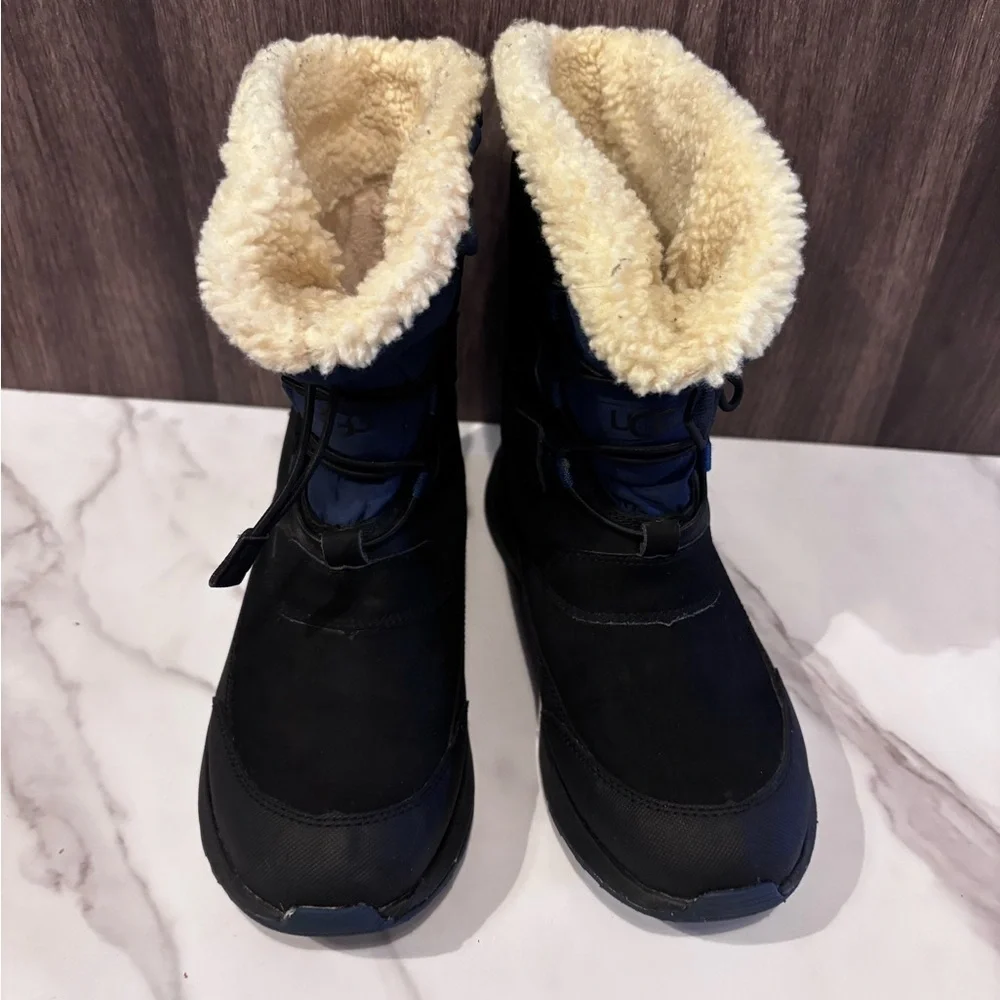 UGG Black and Blue Kids Snow Boots